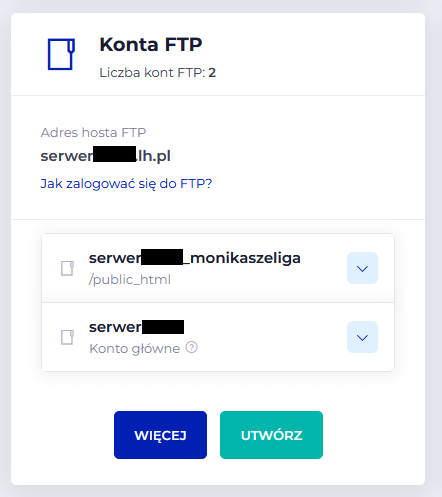 Jak utworzyć konto FTP w LH.pl
